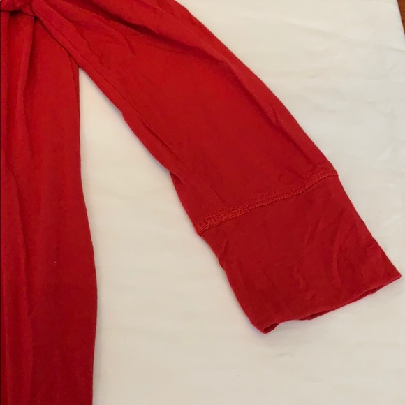 Soft Soma Red Peasant Sleeve Top - Picture 7 of 7